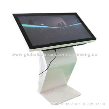 55-inch Touch Screen Interactive LCD Kiosk, Built-in PC, i3 and i5 Processor Available